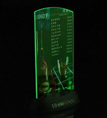 Rechargeable Led Menu Holder