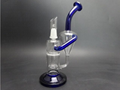 Water pipes Glass Recycler Glass oil dabbers Glass bongs with honeycomb perc and 2