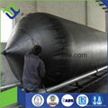 Pneumatic rubber ship airbag with