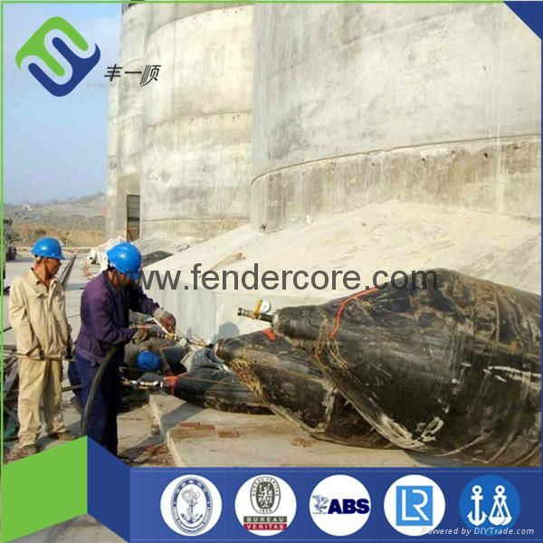 Pneumatic rubber ship airbag with ISO14409 2