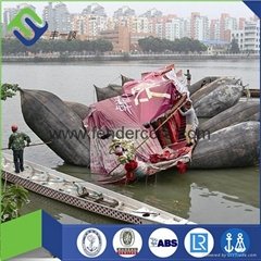 High strength marine salvage rubber airbag