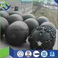 Pneumatic rubber fender for ship and dock