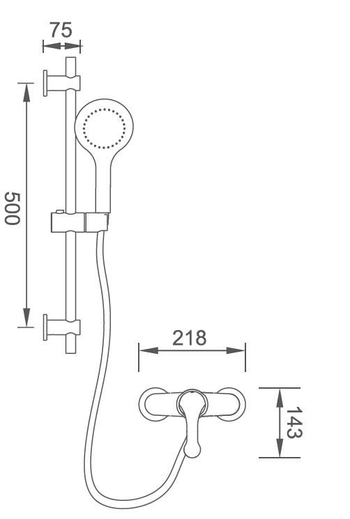 stainless steel shower faucet 2