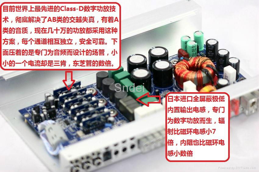 Sndei 6 Channel Class D Car Amplifier 3