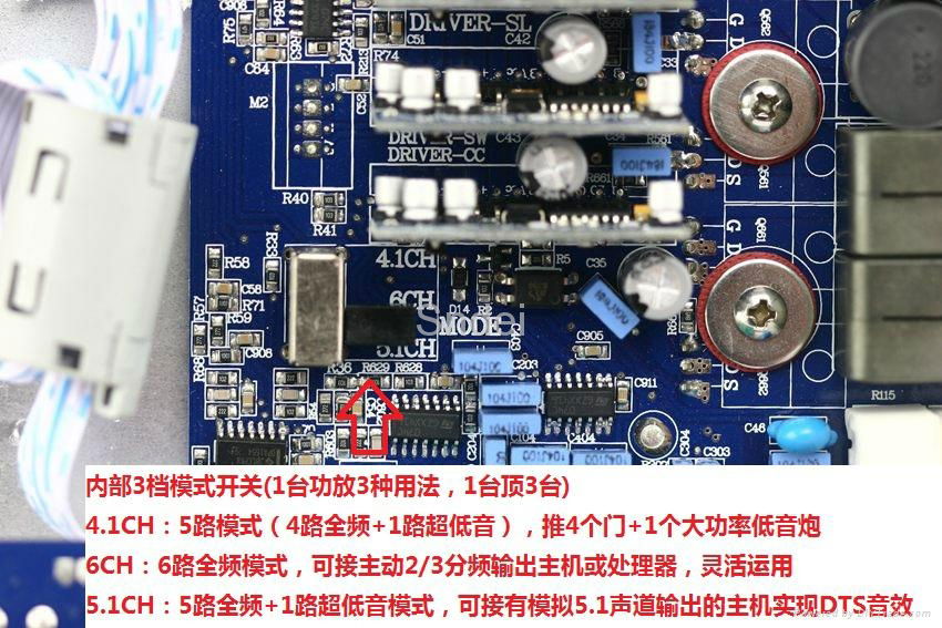 Sndei 6 Channel Class D Car Amplifier 4