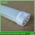 Four pins LED plastic plat tube housing