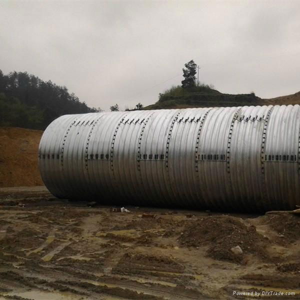 assembly corrugated steel pipe 4