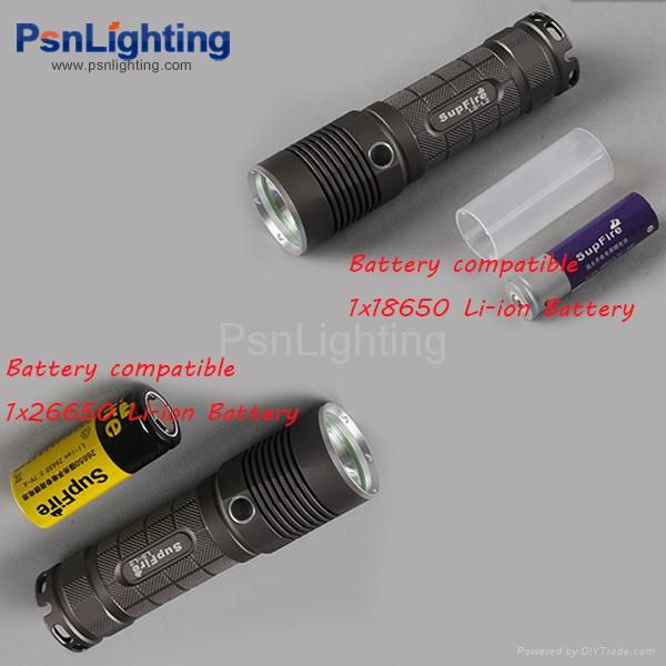 2014 New Style Supfire L5 CREE XML-T6 LED Aluminum Flashlight  4