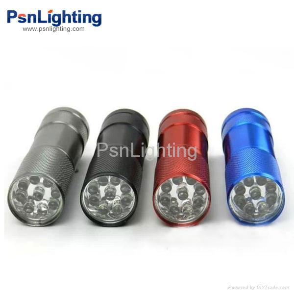 9 LED white light Aluminum torch