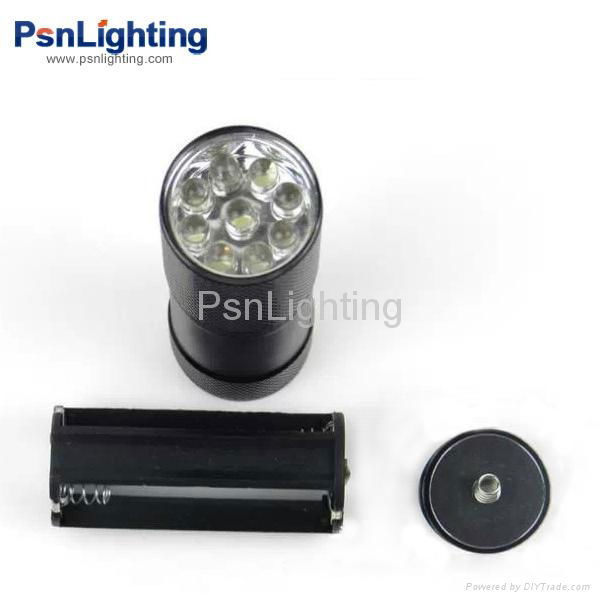 9 LED white light Aluminum torch 2