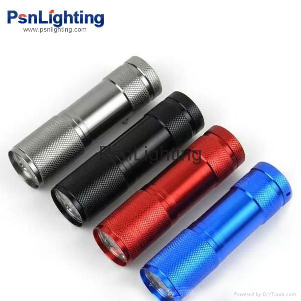 9 LED white light Aluminum torch 4