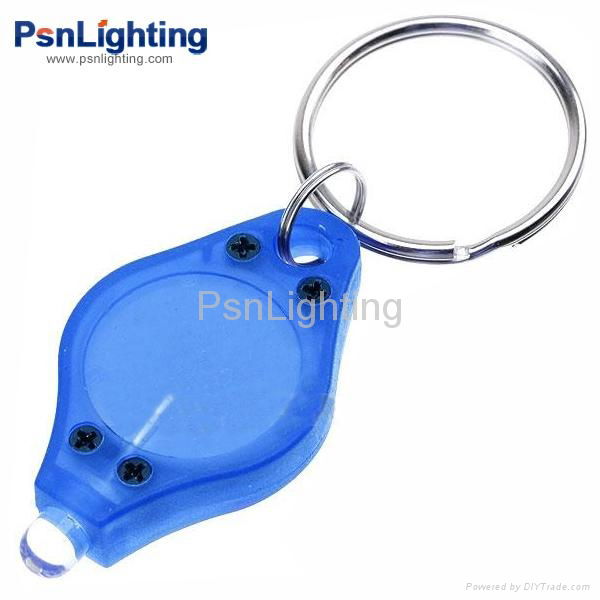 LED white light 20,000mcd plastic keychain 4