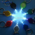 LED white light 20,000mcd plastic keychain 5