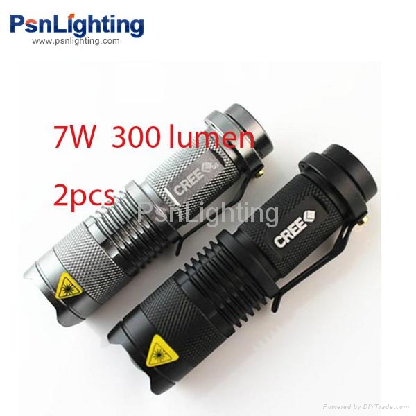 Smart Focusing CREE Q5 LED Flashlight Torch 5