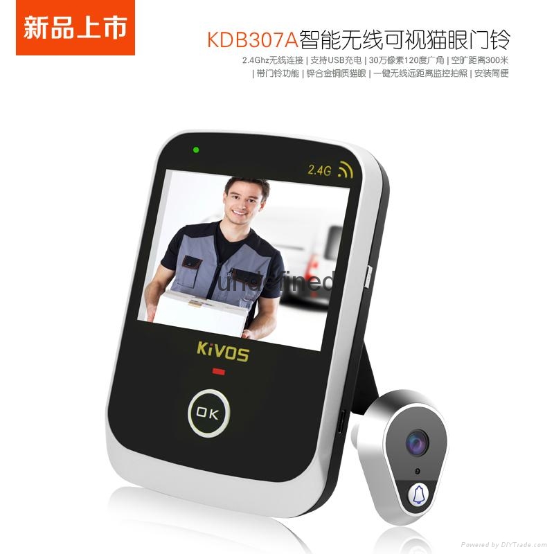 无线猫眼可视门铃 2