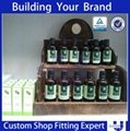 high quality veneered MDF essential oil display stand 4