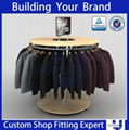 Retail Store Round Rotating Garment Display Rack