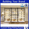 Retail Wall Wood Display Shelf Shoes Store Furniture 3