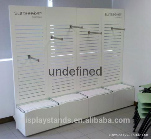 Underwear Shop Decoration Slatwall Graphic Display Rack 5