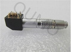 LEMO S connector:EPL.1S.302 2Pins Elbow (90) socket for printed circuit