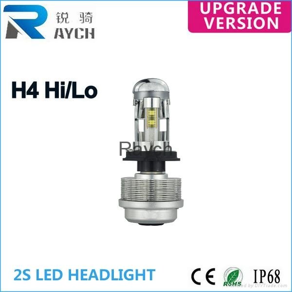 2015 NEW Design 3600LM 30 W H4 C-R-E-E hi/lo led headlight for car LED H4 3