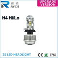 2015 NEW Design 3600LM 30 W H4 C-R-E-E hi/lo led headlight for car LED H4 3