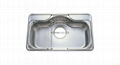 Stainless Steel Kitchen sink single bowl HJIS850 1