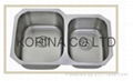 Stainless Steel Kitchen sink double bowls  A-2 1