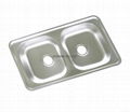 Stainless Steel Kitchen sink double bowls ISD870 3