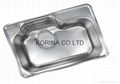 Stainless Steel Kitchen sink single bowl JIS750 3