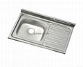 Stainless Steel Kitchen sink single bowl single drain SS1000 2