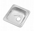 Stainless Steel Kitchen sink single bowl ISS480 3