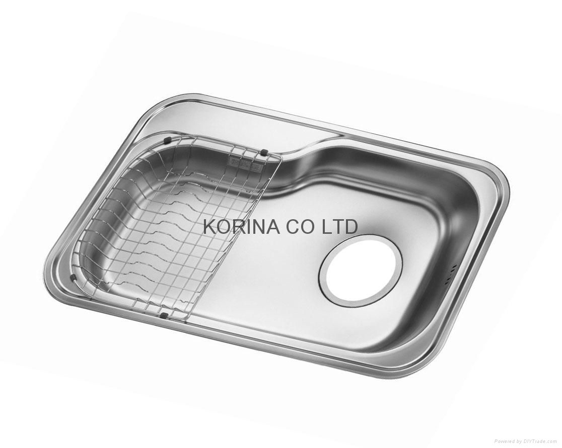 Stainless Steel Kitchen sink single bowl JIS840 2