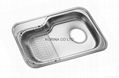 Stainless Steel Kitchen sink single bowl JIS840 3