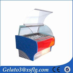 B16 air cooler ice cream showcase display freezer