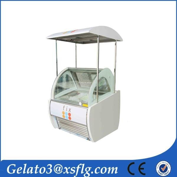 B17 Chest chiller air cooling ice cream showcase display for sale