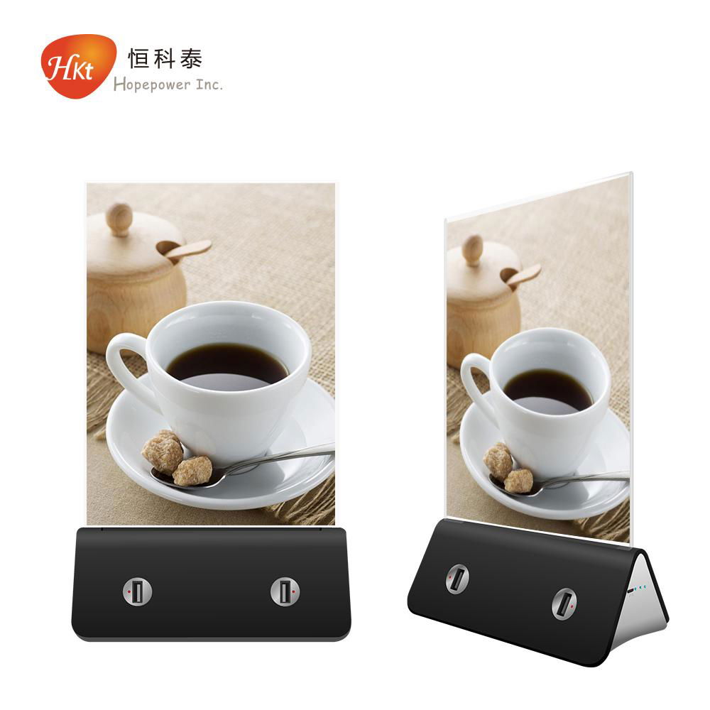 Patent design Restaurant menu power bank 6000/10000/13000mah 2