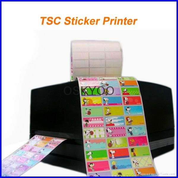 name sticker iron on label TSC printer 