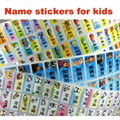 PVC waterproof kids student cartoon name sticker label 5