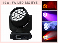 19 x 15W LED Bee Eye Moving Head Wash Zoom