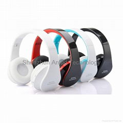 Over-ear Bluetooth headphone with Stretchable & Foldable Wireless Headband 