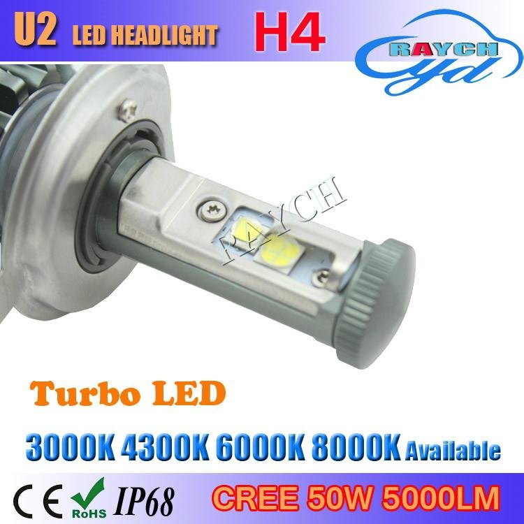2016 super bright 60w 6000lm U2 canbus mini led lamp H4 H13 9004 9007 for car  3