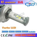 2016 super bright 60w 6000lm U2 canbus mini led lamp H4 H13 9004 9007 for car  3