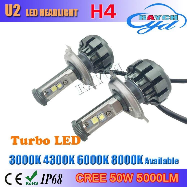 2016 super bright 60w 6000lm U2 canbus mini led lamp H4 H13 9004 9007 for car  4