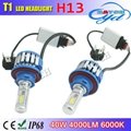 T1 canbus led lamp 40w 4000lm H4 H13 9004 9007 2