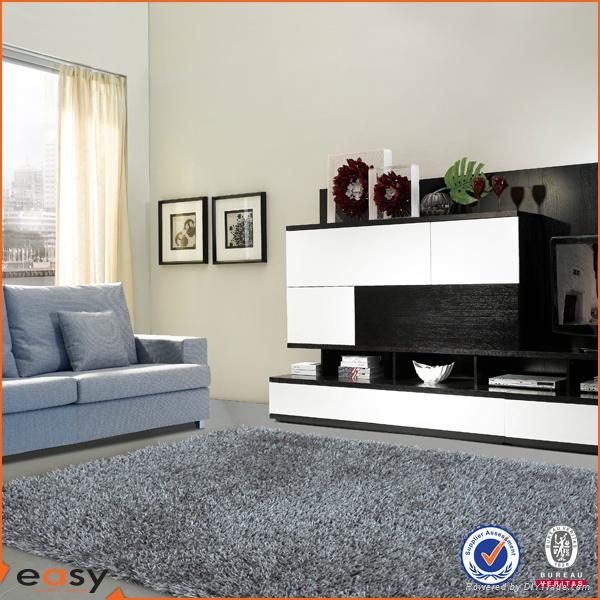 office use modern easy clean soft 300D 100% polyester shaggy rugs 