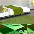 office use modern easy clean soft 300D 100% polyester shaggy rugs  2