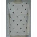 Hand Beading ladies' Knitted Pullover