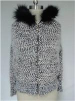 Warm Chunky Lady's Knitted Cardigan
