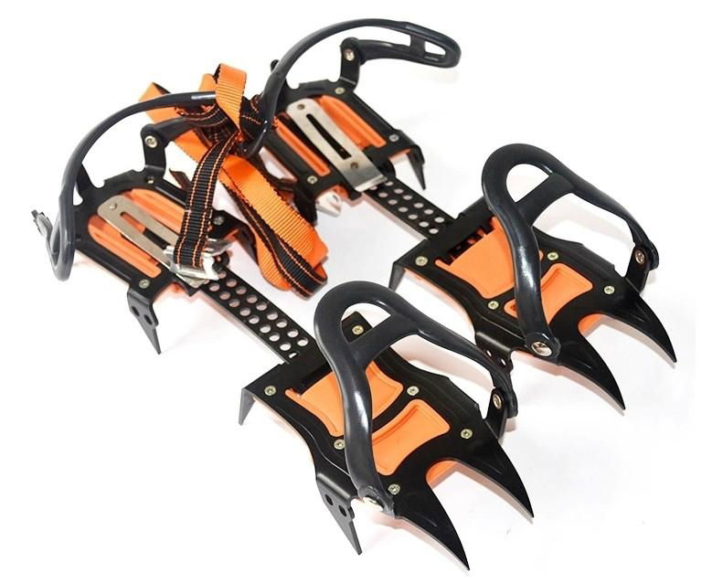 Ten teeth technology-based full- strapped climbing crampons 5